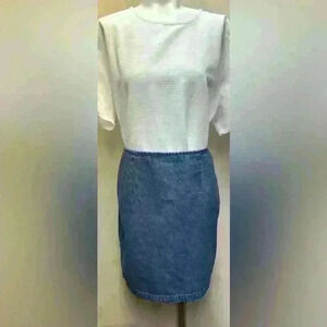 Casual Corner Vintage Denim Above Knee Skirt Size 6